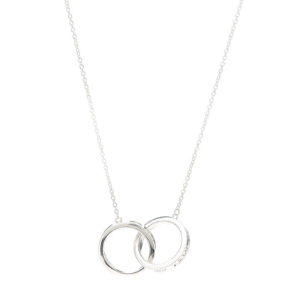 Tiffany Sterling Silver 1837 Interlocking Circles Pendant Necklace 1 of 6