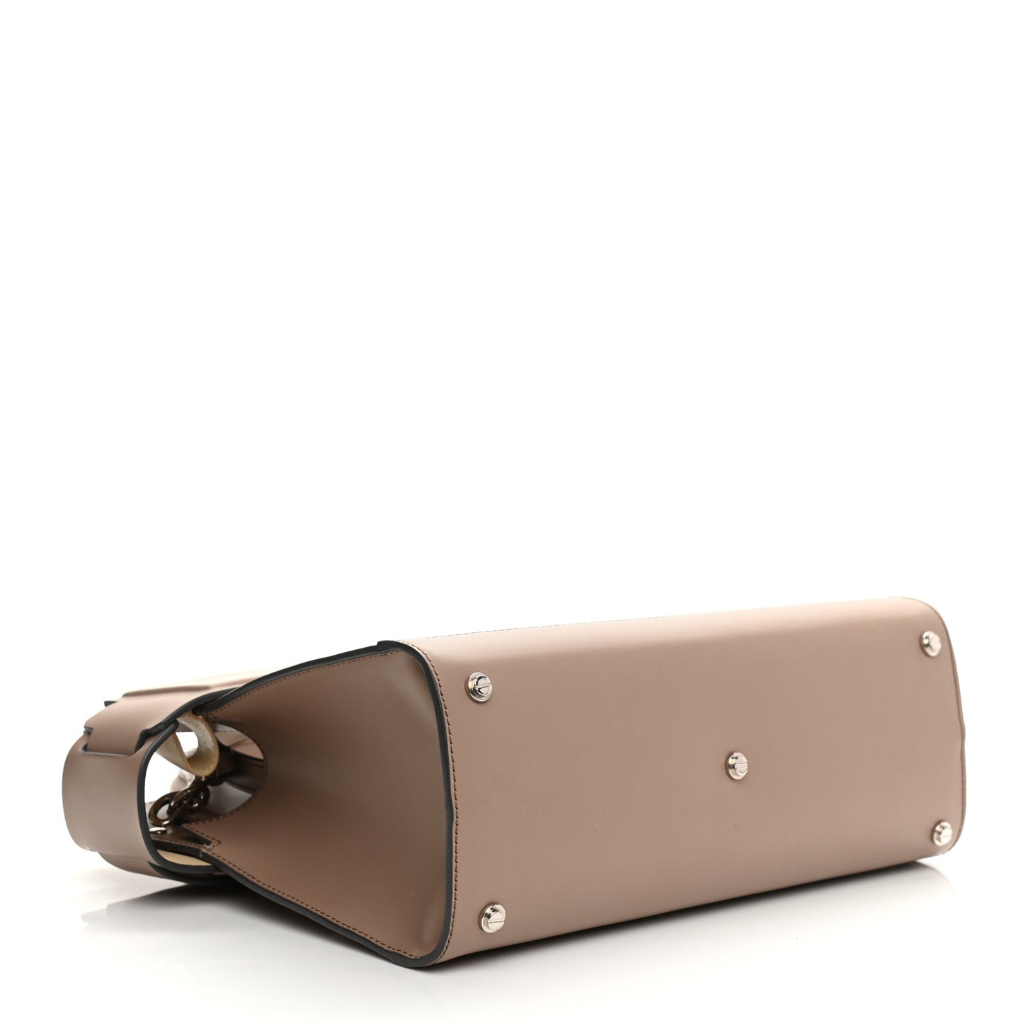 Smooth Calfskin Small Horizon Satchel Linen