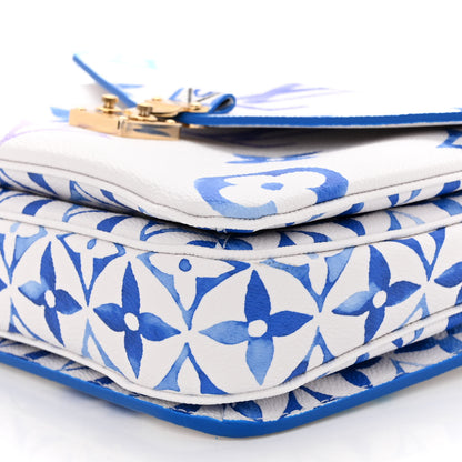 Louis Vuitton Monogram Giant By The Pool Pochette Metis MM Blue 9 of 10