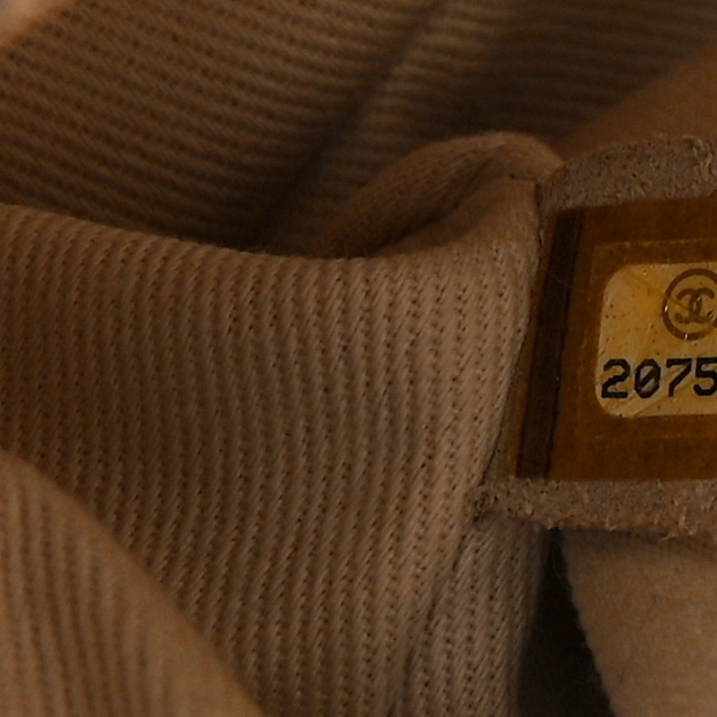 Glazed Calfskin Quilted Large Coco Soft Flap Beige