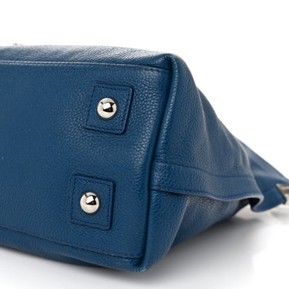 Mulberry Classic Grained Calfskin Small Alice Satchel Blue 9 of 11