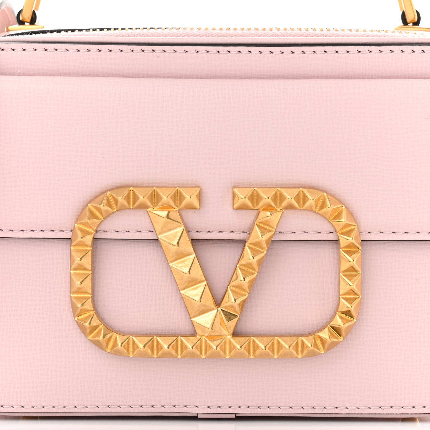 Valentino Garavani Grainy Calfskin Rockstud Alcove Top-Handle Crossbody Bag Rose Quartz 7 of 10