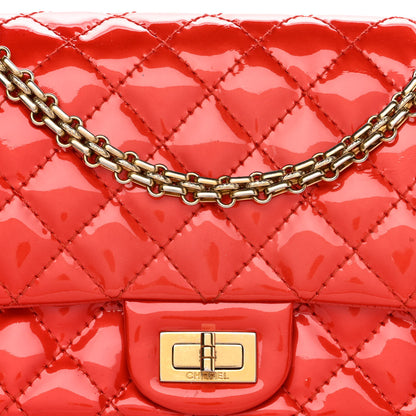 Chanel Patent Quilted Accordion Reissue 2.55 Flap Red 7 of 11