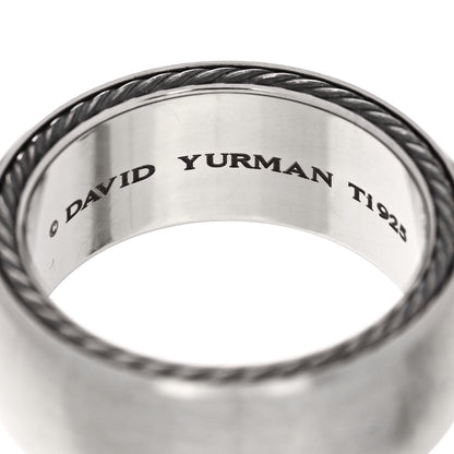 David Yurman Titanium Sterling Silver 9mm Streamline Band Ring 59 8.75 4 of 4