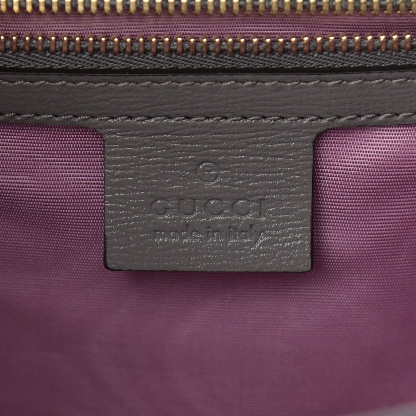 Textured Calfskin Small Torchon GG Ring Shoulder Bag Dusty Grey