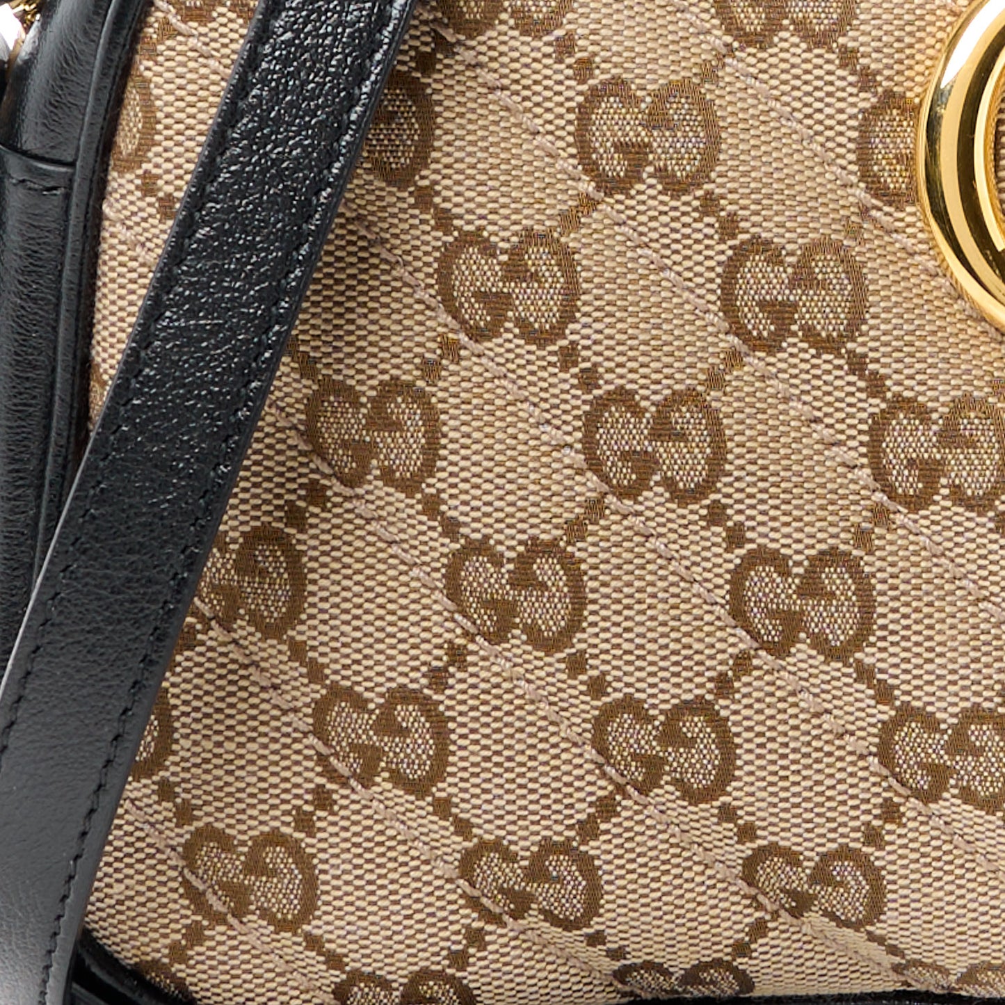 Monogram Matelasse Diagonal Small GG Marmont Chain Shoulder Bag Beige Black