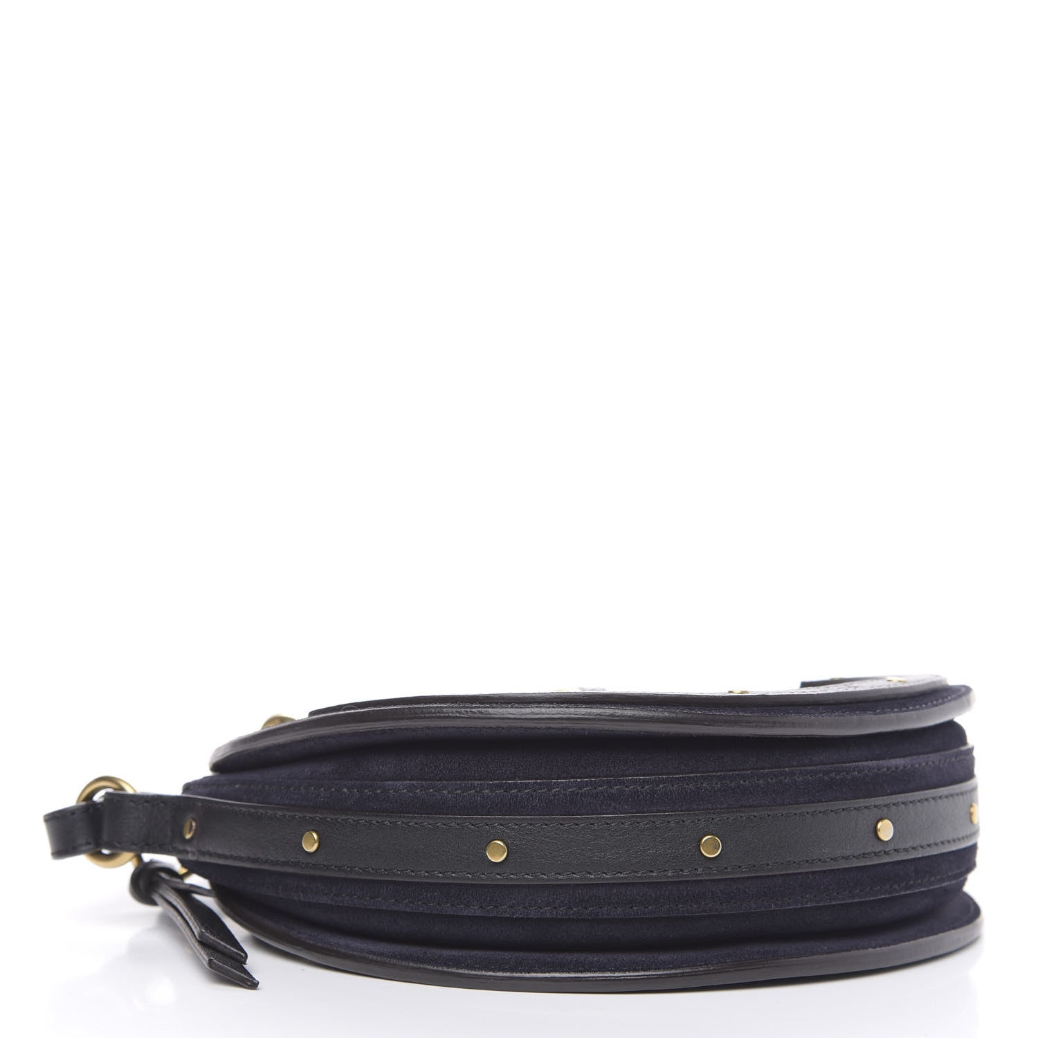 Chloe Calfskin Suede Small Pixie Bag Full Blue 4 of 10