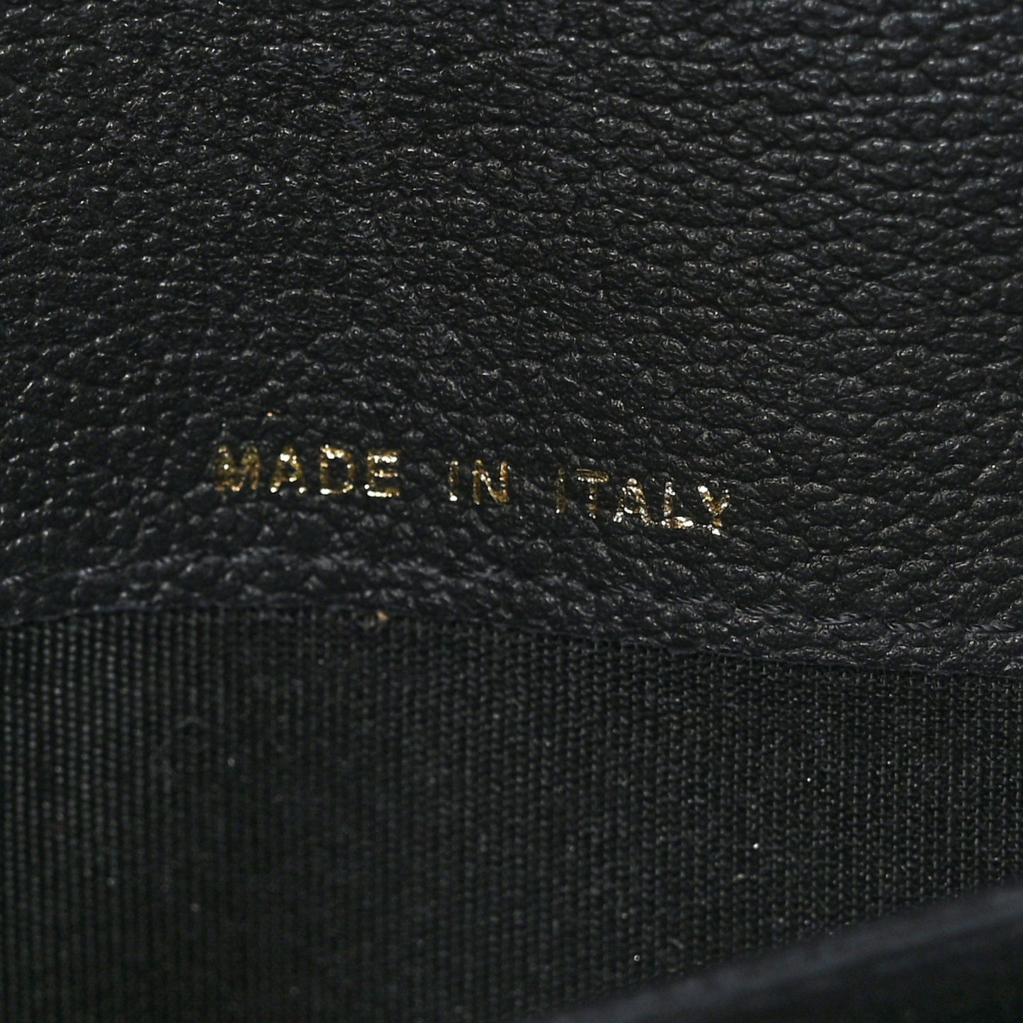 Goatskin Camellia Embossed Yen Wallet Black