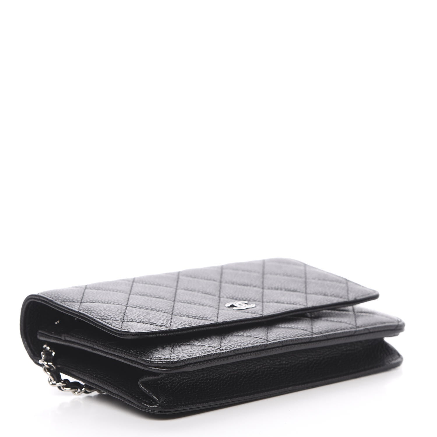 Chanel Caviar Quilted Wallet On Chain WOC Black 4 of 12