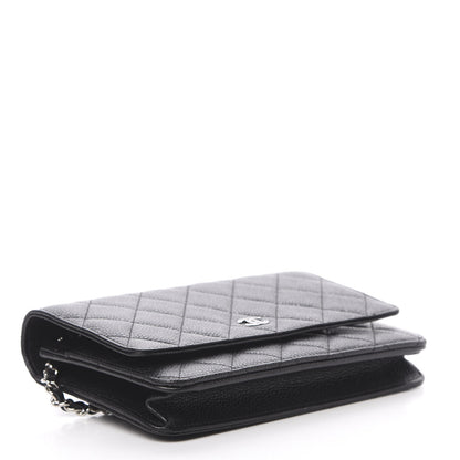 Chanel Caviar Quilted Wallet On Chain WOC Black 4 of 12