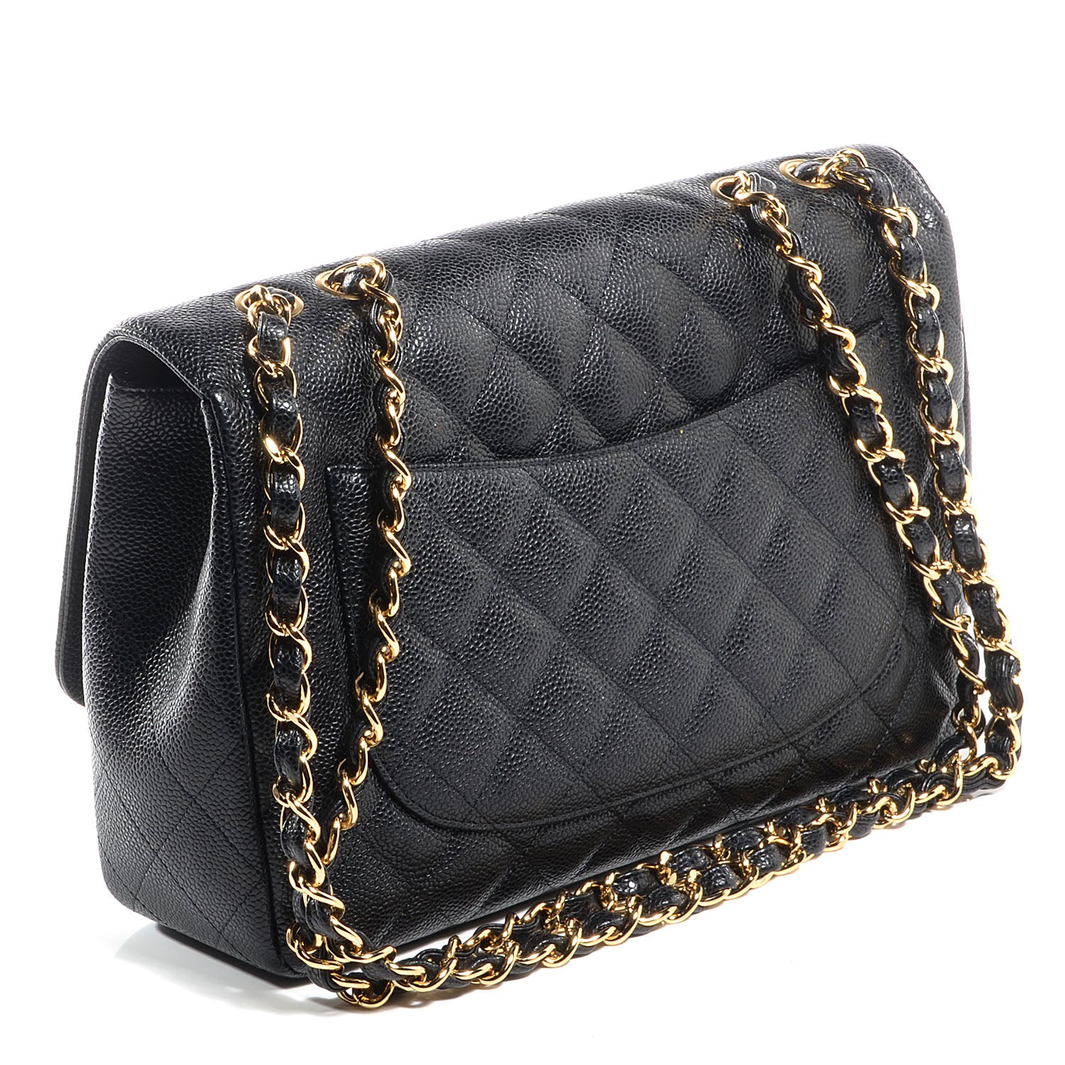Chanel Caviar Jumbo Single Flap Black 3 of 8