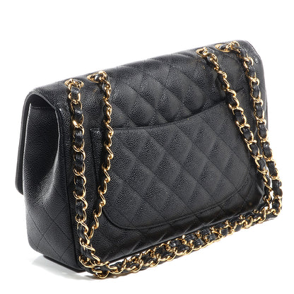 Chanel Caviar Jumbo Single Flap Black 3 of 8