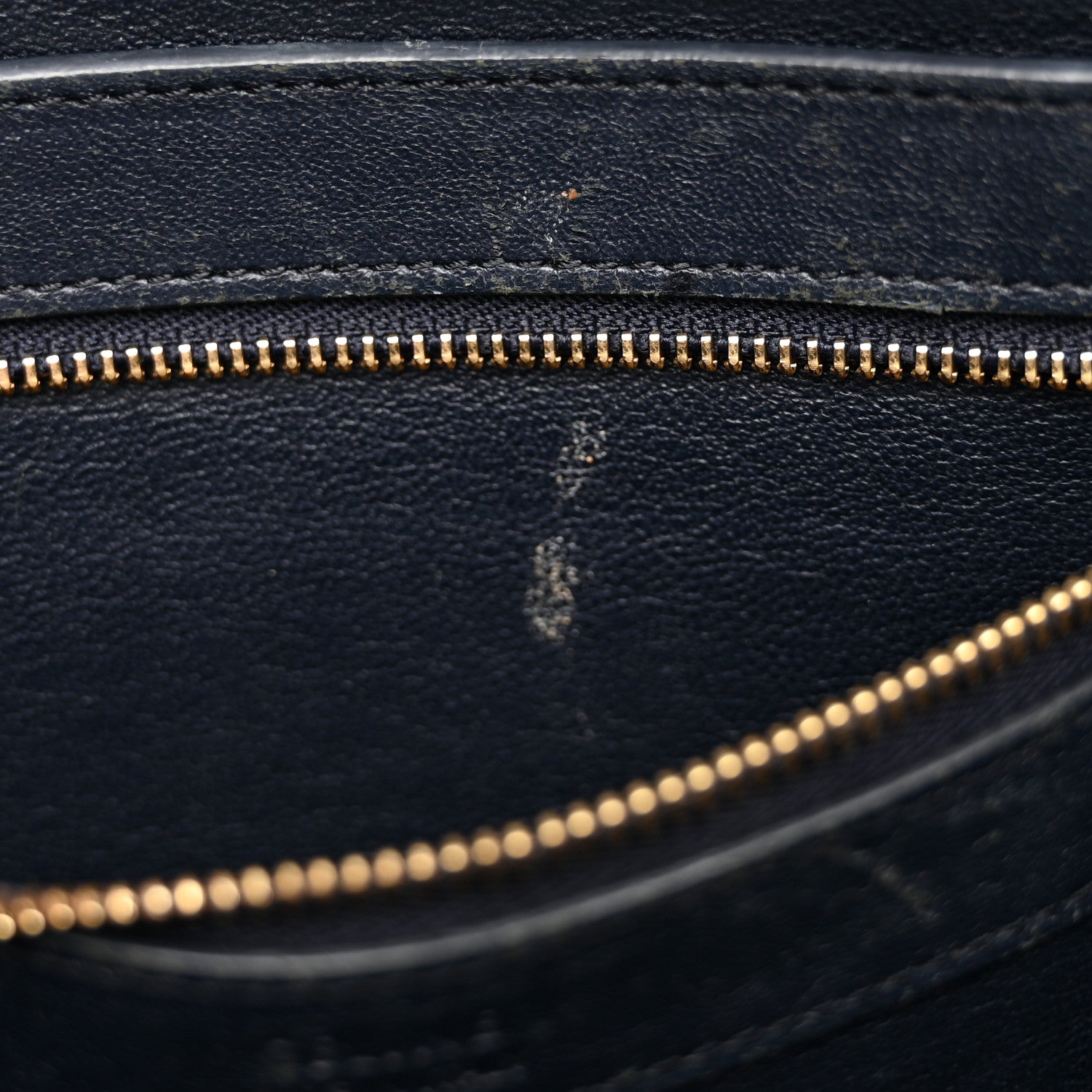 Celine Crocodile Embossed Nubuck Small Belt Cabas Phantom Navy Blue 12 of 12