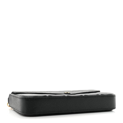 Louis Vuitton Empreinte Pochette Felicie Chain Wallet Black 5 of 12