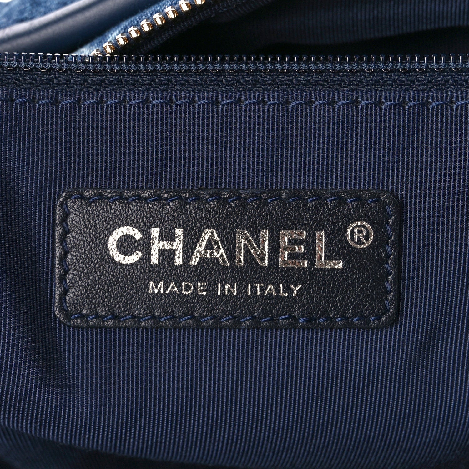 Chanel Denim Calfskin Large Gabrielle Hobo Blue 6 of 10
