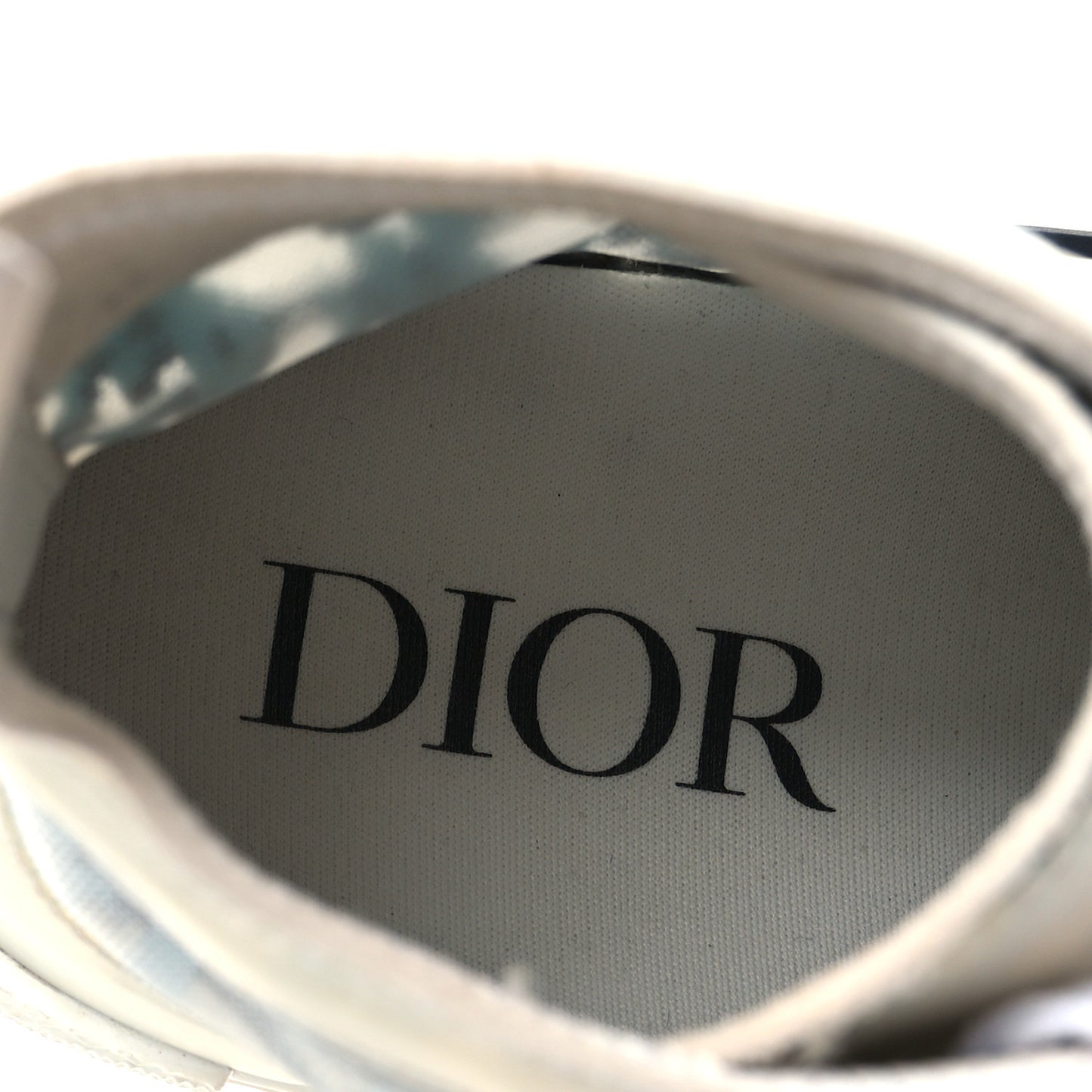 Technical Canvas Oblique Pixel Mens B23 High Top Sneakers 35 Beige Blue