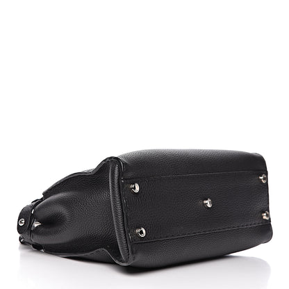 Fendi Cuoio Romano Selleria Bi-Color Medium Peekaboo Iconic Satchel Black Mou 5 of 11