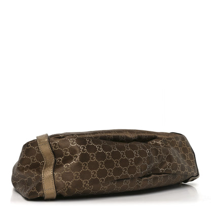 Gucci Satin Monogram Medium Abbey Shoulder Bag Bronze 4 of 10