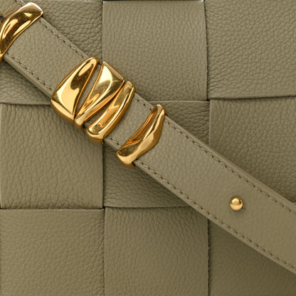 Bottega Veneta Calfskin Maxi Intreccio Cassette Bag Taupe 9 of 11