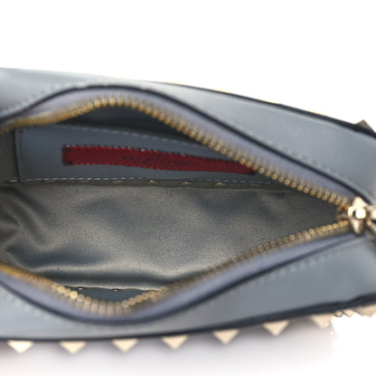 Valentino Garavani Calfskin Small Rockstud Chain Camera Crossbody Bag Light Stone 5 of 9