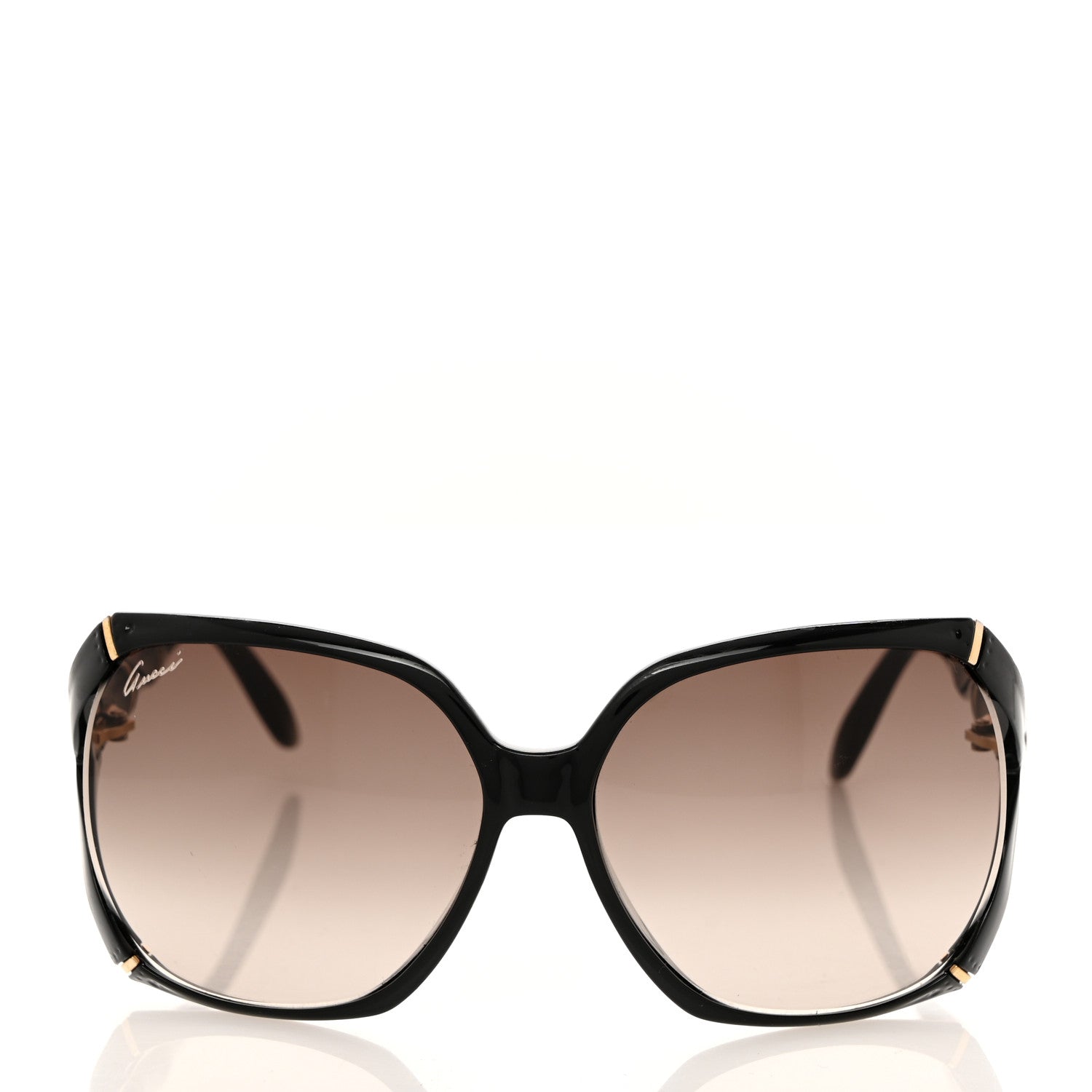 Gucci Oversized Oval Bamboo Sunglasses 3508/S Brown 2 of 7