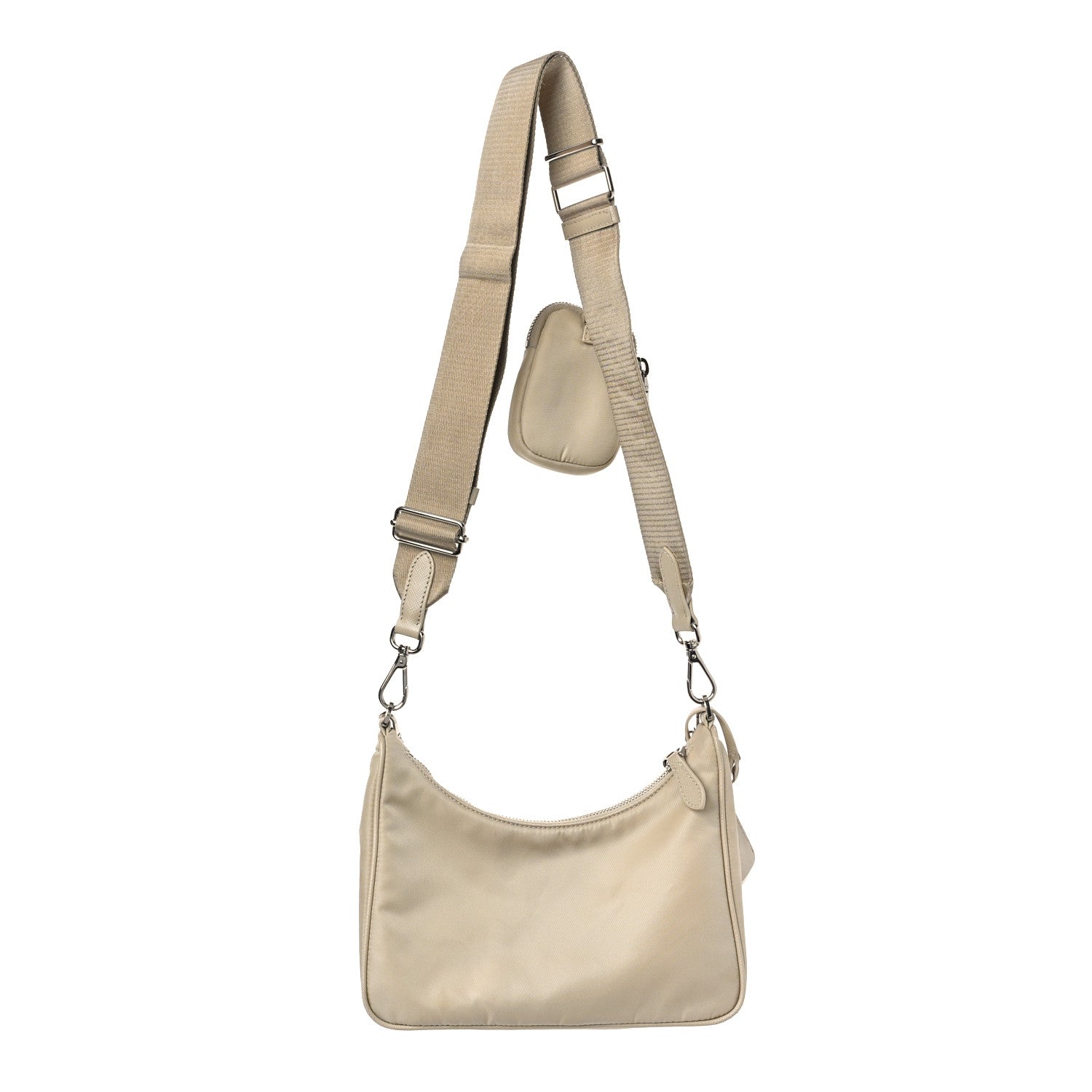 Prada Re-Nylon Saffiano Re-Edition 2005 Shoulder Bag Deserto 3 of 9