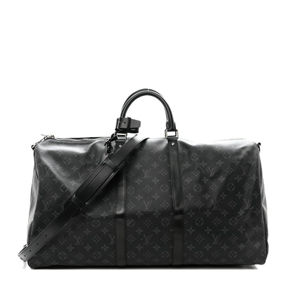 Louis Vuitton Monogram Eclipse Keepall Bandouliere 55 1 of 10