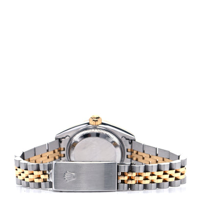 Rolex Stainless Steel 18K Yellow Gold 26mm Oyster Perpetual Datejust Watch White Roman 79173 3 of 5