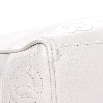 Chanel Caviar CC Shoulder Bag White 8 of 12