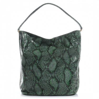 Stella McCartney Faux Python Bailey Boo Hobo Green 1 of 7