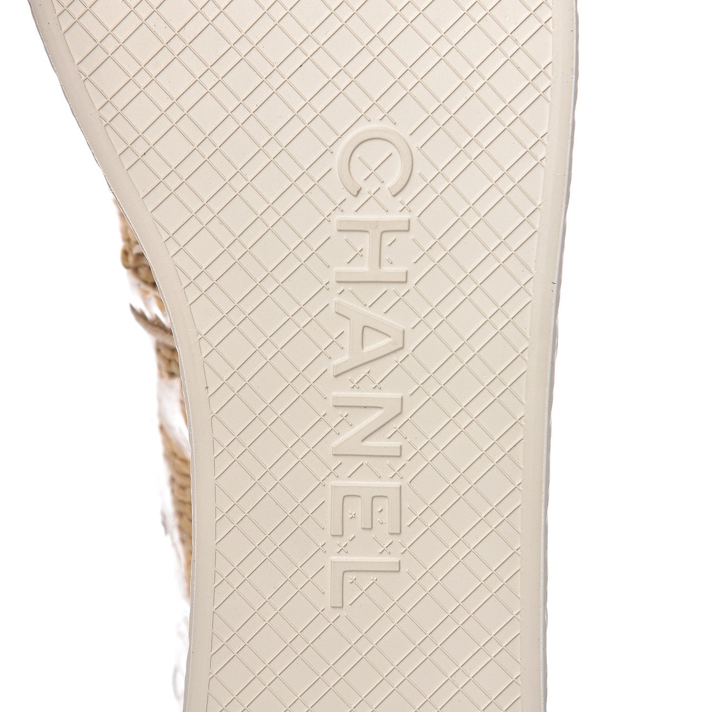 PVC Raffia CC Espadrilles 41 Beige