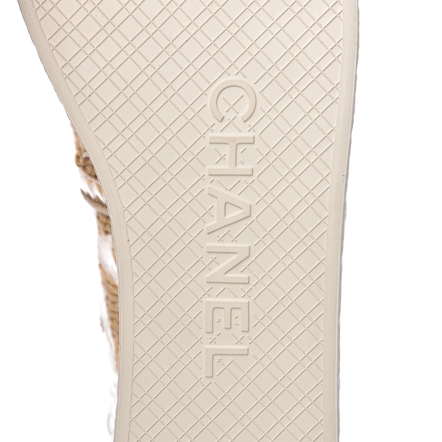 Chanel PVC Raffia CC Espadrilles 41 Beige 8 of 10