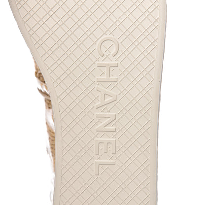 Chanel PVC Raffia CC Espadrilles 41 Beige 8 of 10