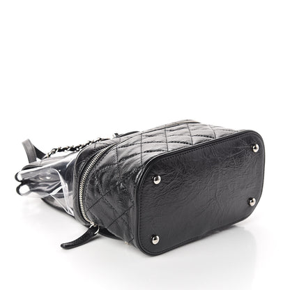 Chanel Crumpled Calfskin PVC Quilted Backpack Black 4 of 12