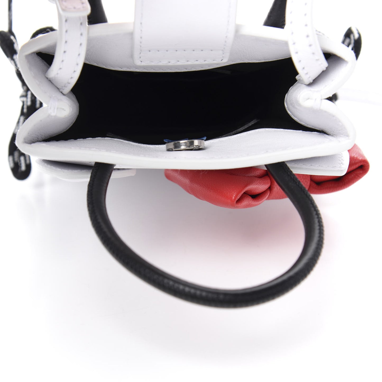 Calfskin Hello Kitty Phone Holder White