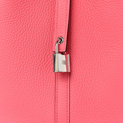 Hermes Taurillon Clemence Picotin Lock 18 PM Bubblegum Pink 7 of 10