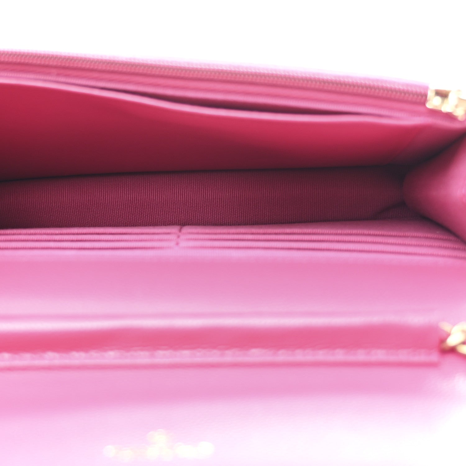 Chanel Caviar Quilted Wallet On Chain WOC Dark Pink 5 of 12