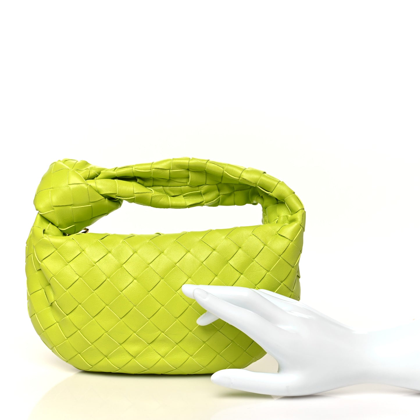 Nappa Intrecciato Mini Jodie Kiwi