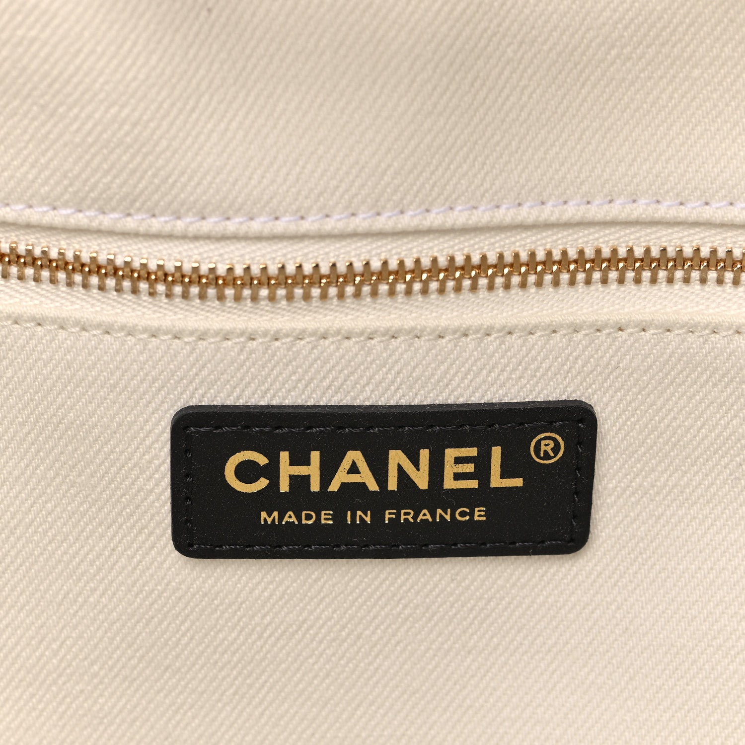Chanel Denim Calfskin Quilted Coco Beach Small Shopping Tote White Black 12 of 21
