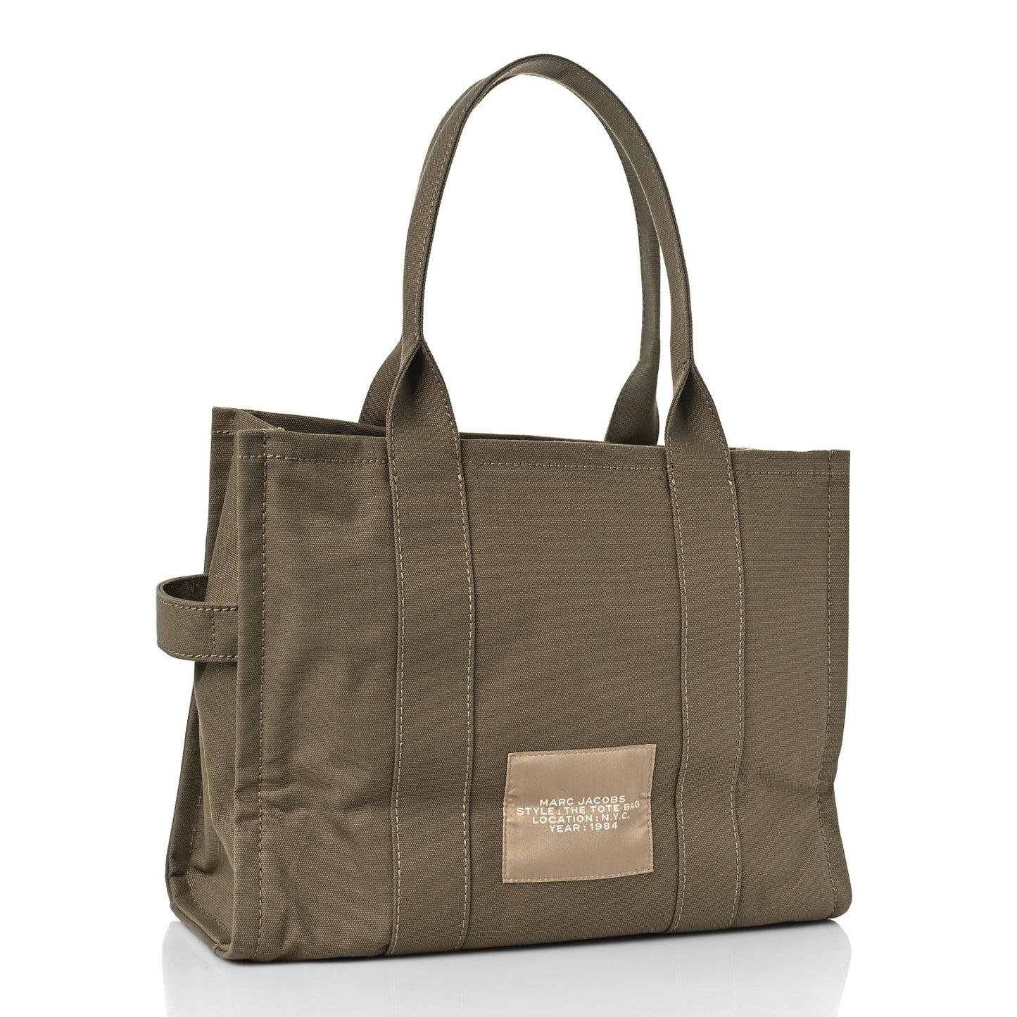 Canvas Large Summer Tote Bag Slate Green
