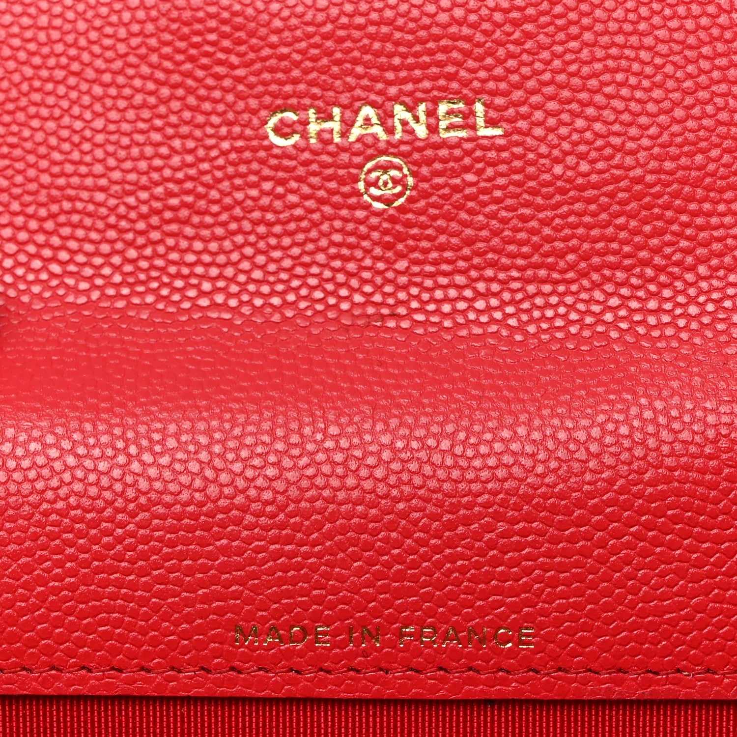 Chanel Caviar Quilted Flap Card Holder Wallet Red 6 of 7