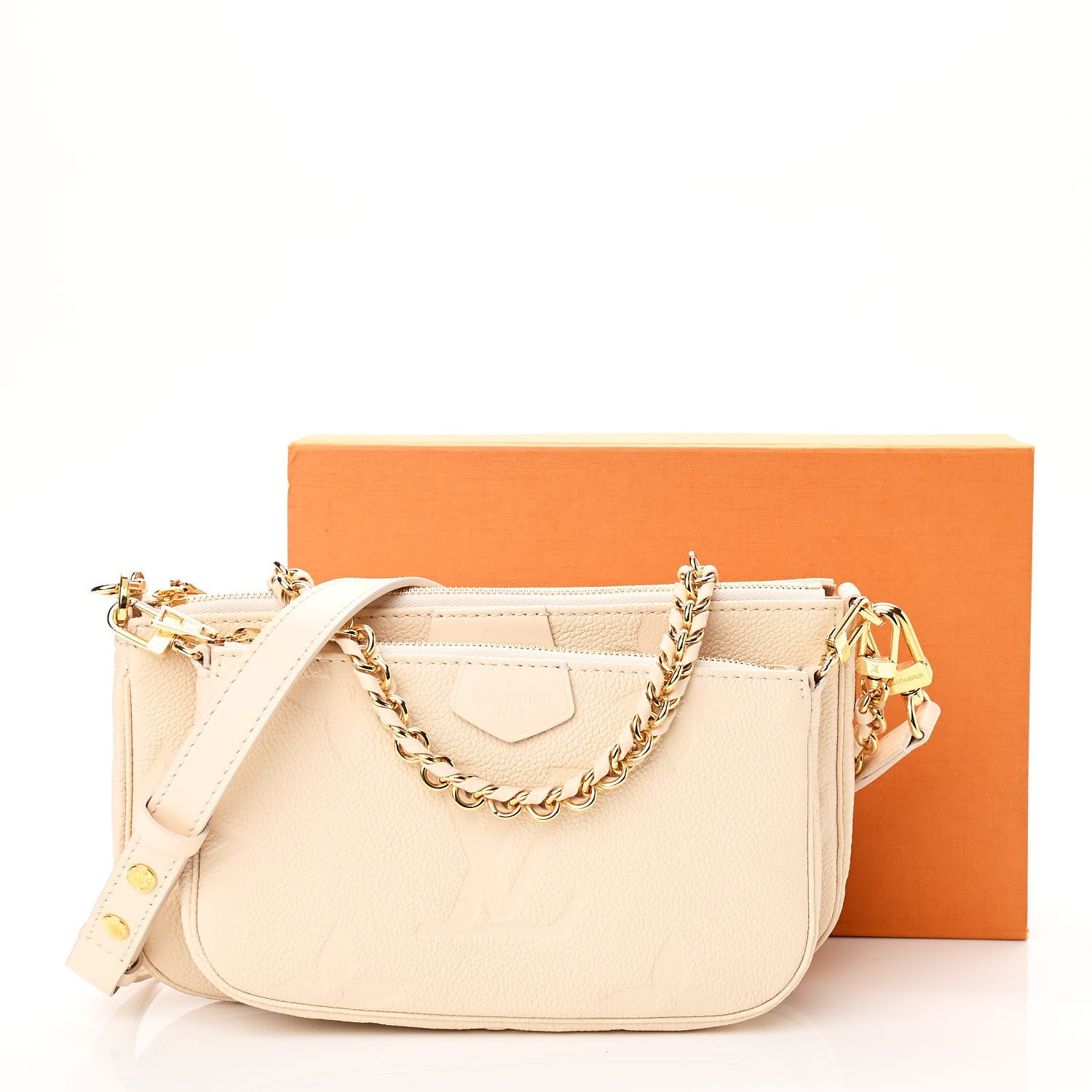 Louis Vuitton Empreinte Monogram Giant Multi Pochette Accessories Cream 11 of 11