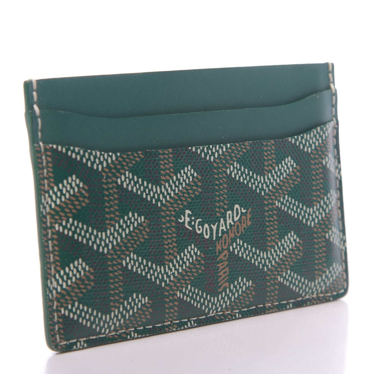 Goyardine Saint Sulpice Card Holder Green