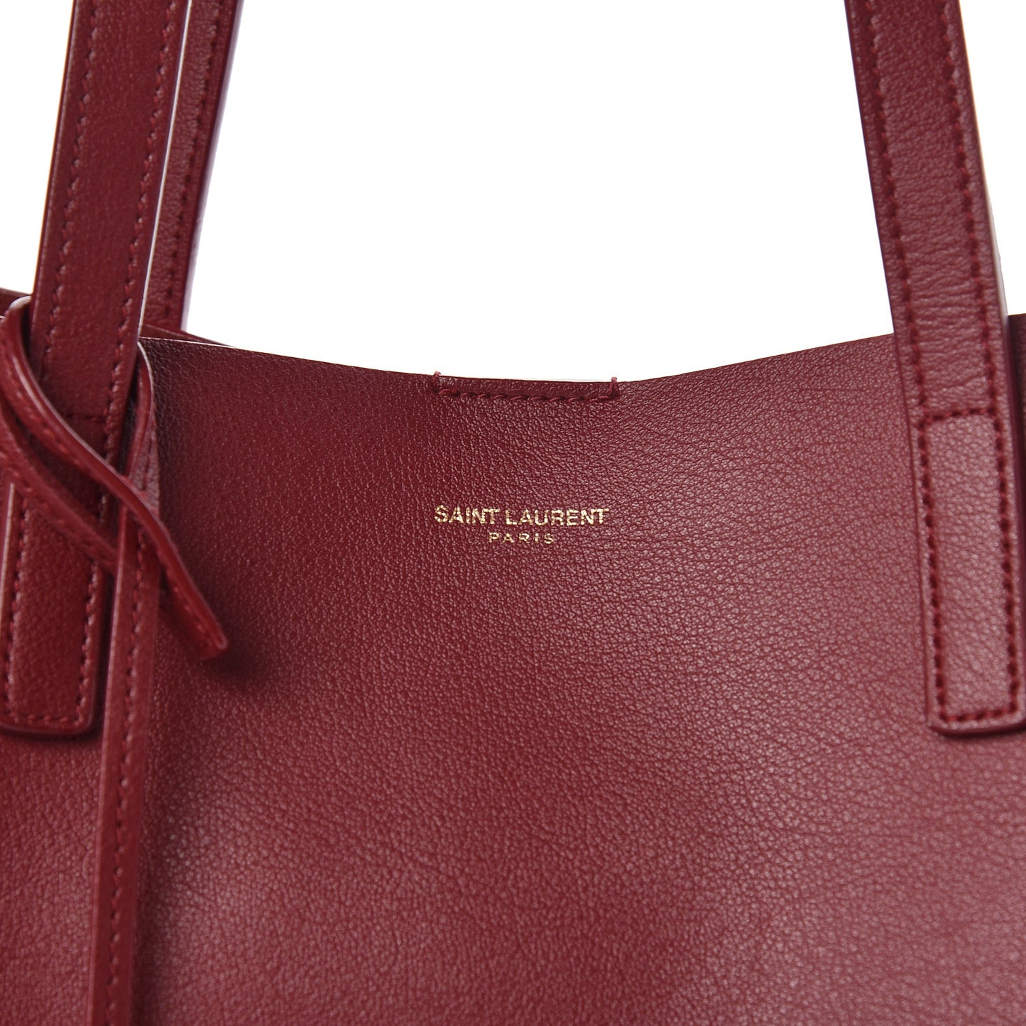 Calfskin Large Shopping Tote Deep Carmin