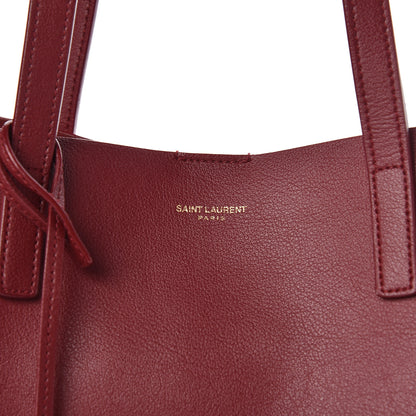 Saint Laurent Calfskin Large Shopping Tote Deep Carmin 11 of 16
