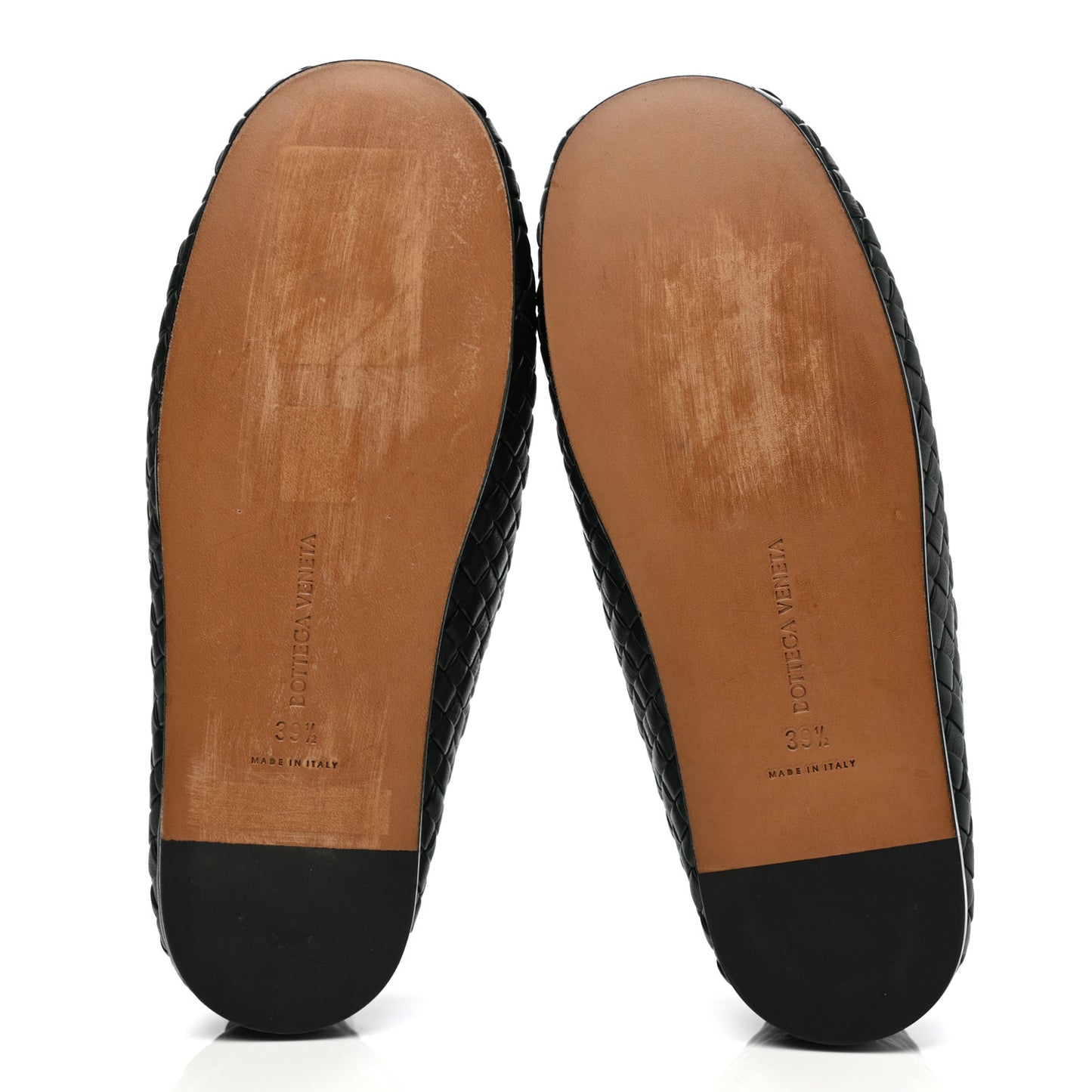 Nappa Intrecciato Mens Loafers 39.5 Dark Green