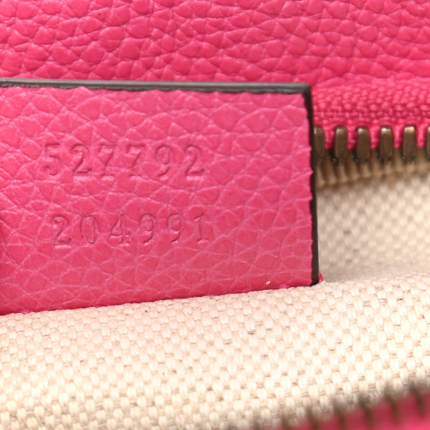 Gucci Grained Calfskin Small Logo Belt Bag Box Pink Green 7 of 8