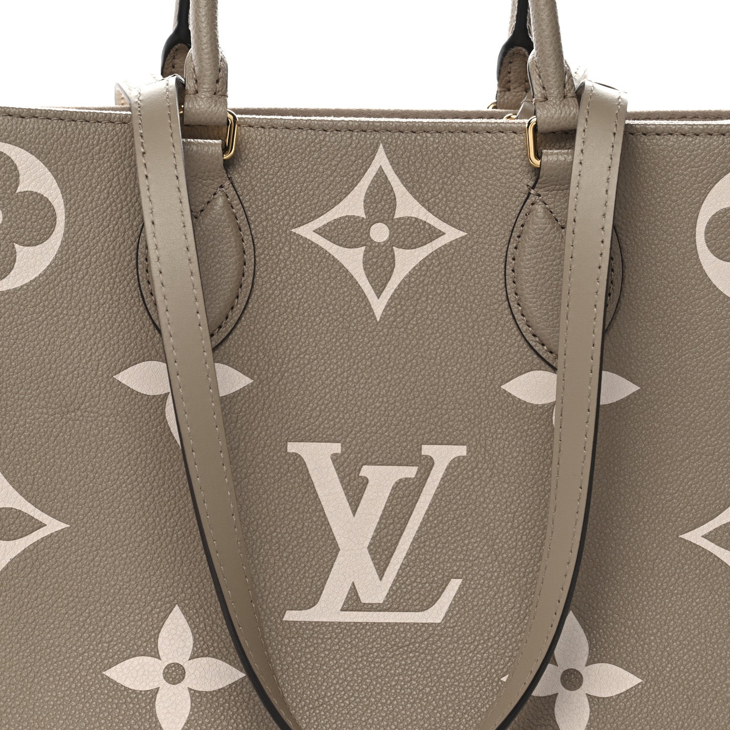 Louis Vuitton Empreinte Monogram Giant Onthego MM Tourterelle Creme 7 of 10
