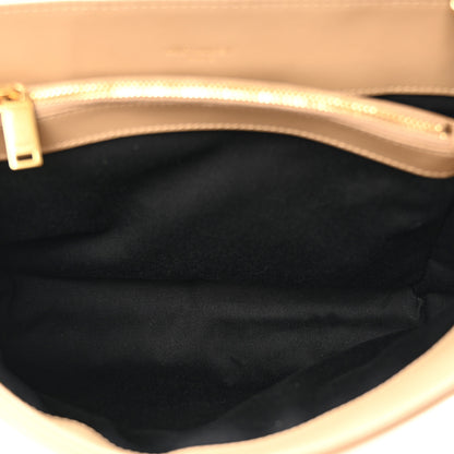 Saint Laurent Calfskin Y Quilted Monogram Medium Loulou Chain Satchel Dark Beige 5 of 11