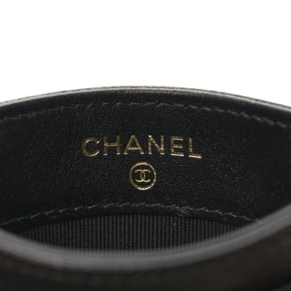 Chanel Caviar Quilted Crystal Card Holder Black 6 of 8